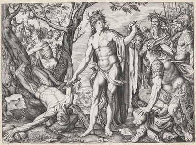 Apollo i Marsjasz autorstwa Melchior Meier