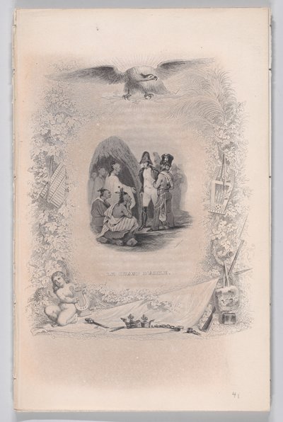 Pole azylu z Pieśni Bérangera, 1829 autorstwa Melchior Peronard