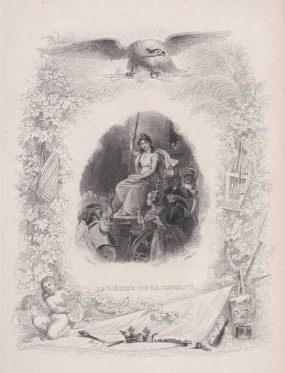 Bogini Wolności, z Pieśni Bérangera, 1829 autorstwa Melchior Peronard