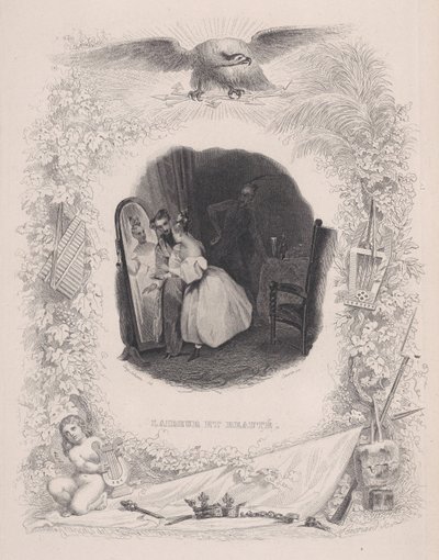 Brzydota i piękno, z Pieśni Bérangera, 1829. autorstwa Melchior Peronard