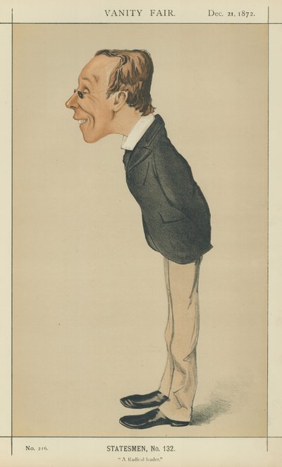 Pan Henry Fawcett (kolor lito) autorstwa Melchiorre Delfico