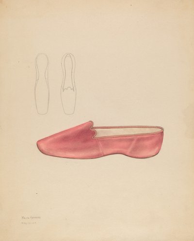 Pantofel damski, ok. 1900 r. 1936. autorstwa Melita Hofmann