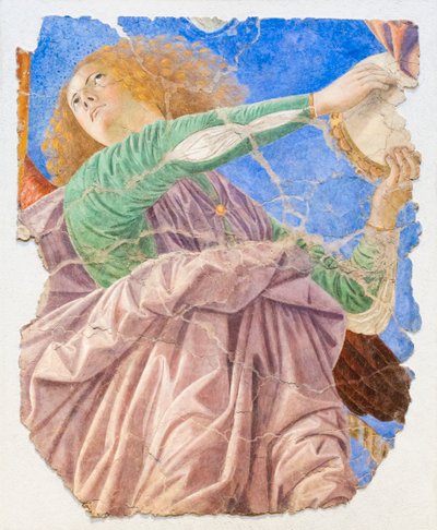 Anioły tworzące muzykę, ok. 1480 r. (odrestaurowany fresk) autorstwa Melozzo da Forli