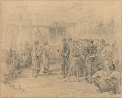 W poszukiwaniu Dacoitów, ok. 1885 r. autorstwa Melton Prior