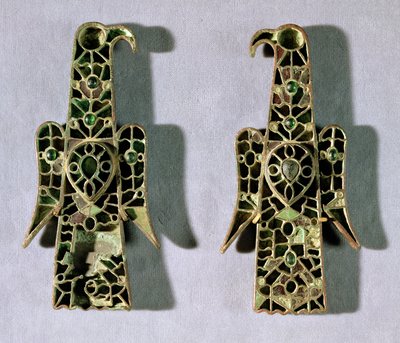Para broszek w kształcie orła (metal i emalia) autorstwa Merovingian