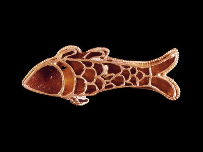 Fibula (Francja) z VI wieku. Muzeum Saint-Germain-en-Laye autorstwa Merovingian Merovingian