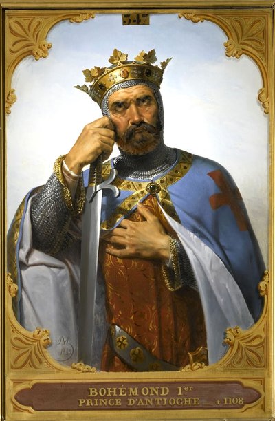 Bohemond I z Antiochii, 1843. autorstwa Merry Joseph Blondel