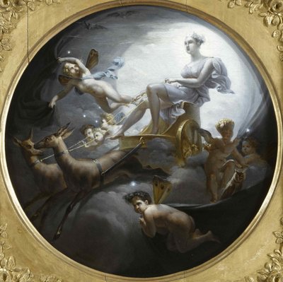 Diana na swoim rydwanie, 1821. autorstwa Merry Joseph Blondel