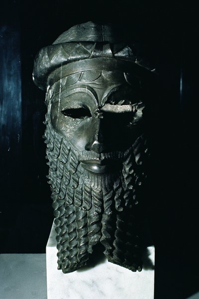 Głowa Sargona I (ok. 2334-2279 p.n.e.) 2334-2200 p.n.e. (miedź) (zob. też 187024) autorstwa Mesopotamian