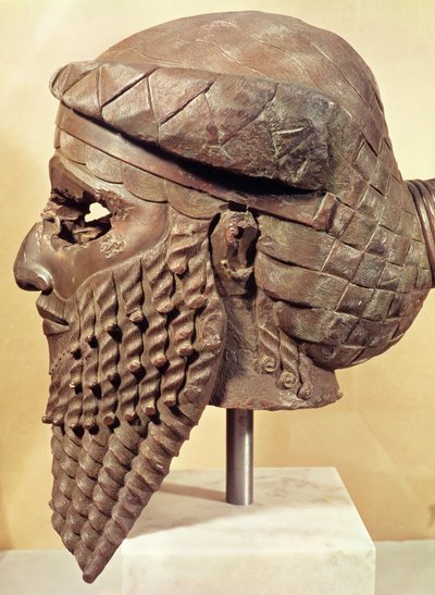 Głowa Sargona I (ok. 2334-2279 pne) 2400-2200 pne (miedź) (patrz także 187024) autorstwa Mesopotamian