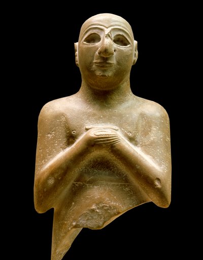 Sztuka Mezopotamii: posąg lugaldalu (orant). autorstwa Mesopotamian Mesopotamian