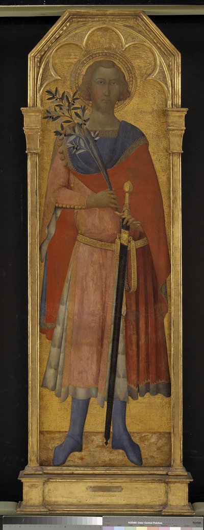 Św. Wiktor ze Sieny autorstwa Mesteren for Palazzo Venezia Madonna