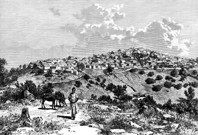 Wieś Kabyle, Afryka Północna, 1895. autorstwa Meunier