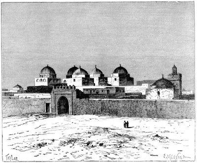 Meczet Mieczy, Kairwan, ok. 1890 r. autorstwa Meunier