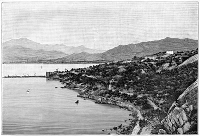 Widok na zatokę Stora, ok. 1890 r. autorstwa Meunier