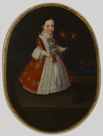 Dona Maria de la Luz Padilla y Cervantes autorstwa Mexican School