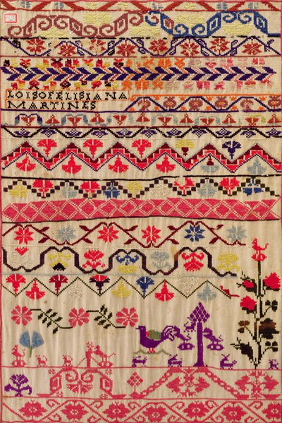 Próbnik haftu (bawełna) autorstwa Mexican School