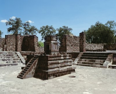 Pałac Atetelco autorstwa Mexican School