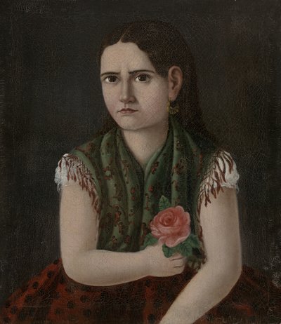 Portret kobiety, ok.1880 autorstwa Mexican School