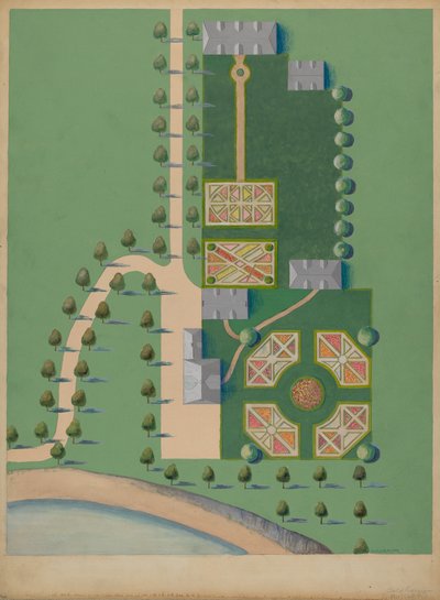 I. Posiadłość Tiebouta, ok. godz. 1936. autorstwa Meyer Goldbaum
