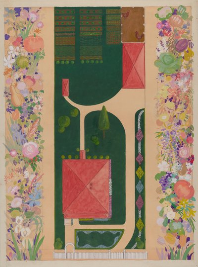 Dom i ogród Samuela Harrisona, ok. 1930 r. 1936. autorstwa Meyer Goldbaum