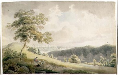 Dolina Wye (akwarela na papierze) autorstwa Michael Rooker