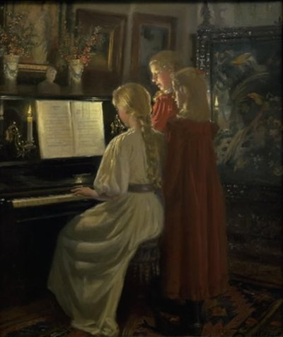 Dzieci śpiewają autorstwa Michael Ancher