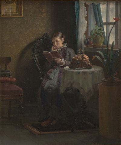 Czytanie żony artysty autorstwa Michael Ancher