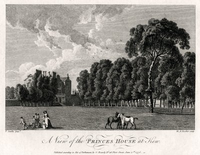 Widok na Princes House w Kew, 1776 autorstwa Michael Angelo Rooker