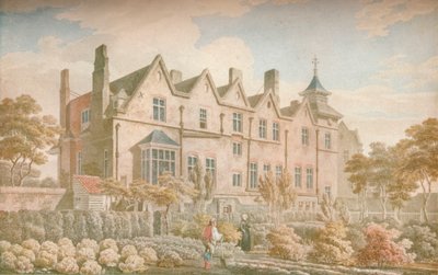 Marylebone Old Manor House: Ogród od frontu, 1791, 1923 autorstwa Michael Angelo Rooker