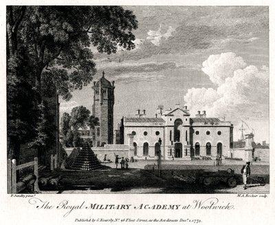 Królewska Akademia Wojskowa w Woolwich, Londyn, 1775 autorstwa Michael Angelo Rooker