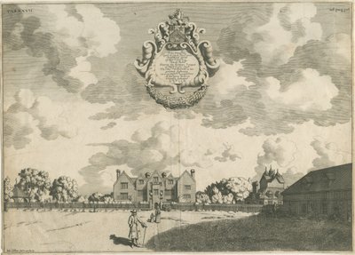 Bentley Hall: miedzioryt, nd [1653 - 1686] autorstwa Michael Burghers