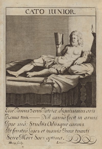 Katon Młodszy, rzymski mąż stanu autorstwa Michael Burghers