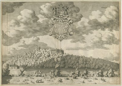 Zamek Dudley: miedzioryt, nd [1653-1686] autorstwa Michael Burghers