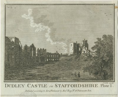 Zamek Dudley: miedzioryt, nd [1653-1686] autorstwa Michael Burghers