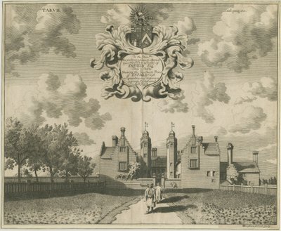 Enville Hall: miedzioryt, nd [1653-1686] autorstwa Michael Burghers
