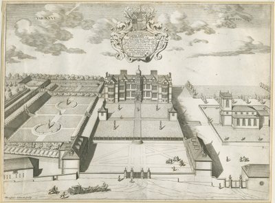 Ingestre Hall: miedzioryt, nd [1653-1686] autorstwa Michael Burghers