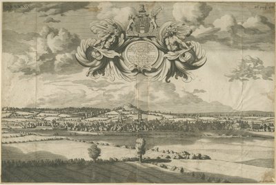 Stafford - East North East Prospect: rycina, bd [1686] (druk) autorstwa Michael Burghers