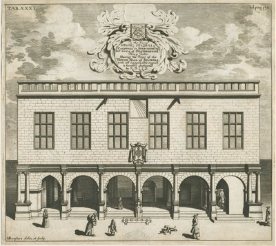 Stafford - Shire Hall: miedzioryt, nd [1686] autorstwa Michael Burghers