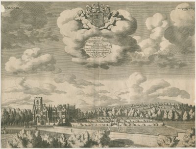 Trentham Hall: grawerowanie, nd [1686] autorstwa Michael Burghers