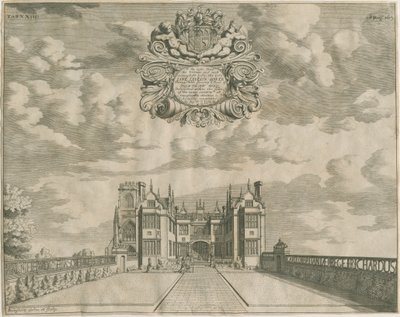 Trentham Hall: grawerowanie, nd [1686] autorstwa Michael Burghers