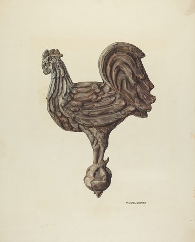 Zwieńczenie wiatrowskazu, ok. godz. 1940. autorstwa Michael Chomyk