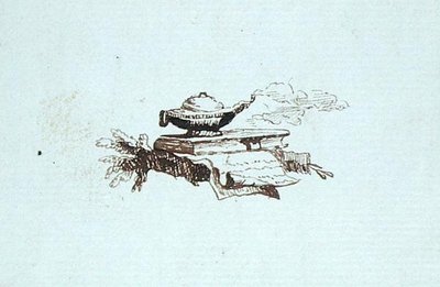 Rysunek z notatnika Michaela Faradaya (pióro i atrament na papierze) autorstwa Michael Faraday