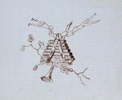 Rysunek z notatnika Michaela Faradaya (pióro i atrament na papierze) autorstwa Michael Faraday