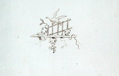 Rysunek z notatnika Michaela Faradaya (pióro i atrament na papierze) autorstwa Michael Faraday