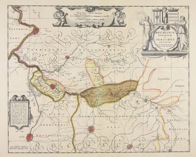 Mechlinia dominium et Aerschot ducatus / auctore Michaele Flor. a Langren ... autorstwa Michael Floris van Langren