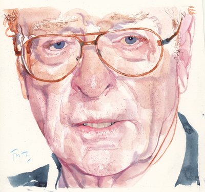 Michael Caine (akwarela) autorstwa Michael Frith