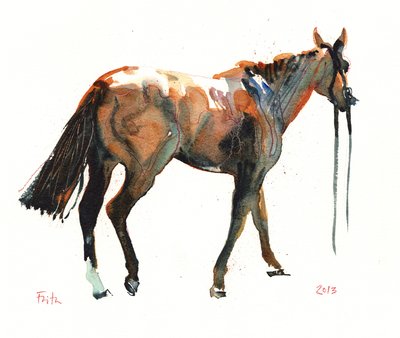 Bez tytułu, 2018 (akwarela na papierze) autorstwa Michael Frith