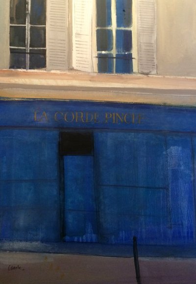 La Corde Pincée, 2015 (akwarela na papierze) autorstwa Michael G. Clark