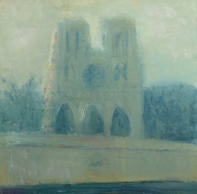 Notre Dame, Paryż, 2016 (olej na płótnie) autorstwa Michael G. Clark